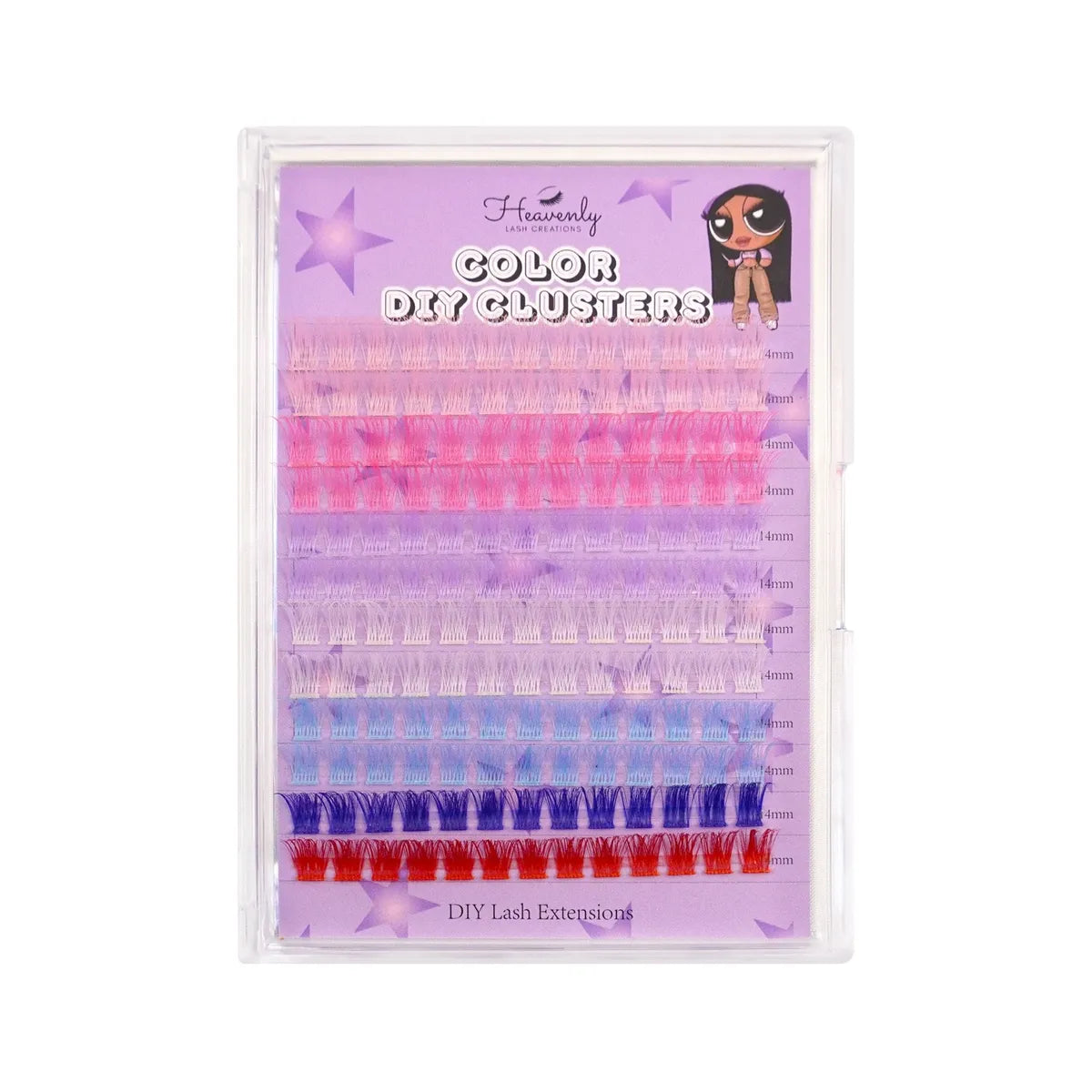 Color Cluster Lashes DIY