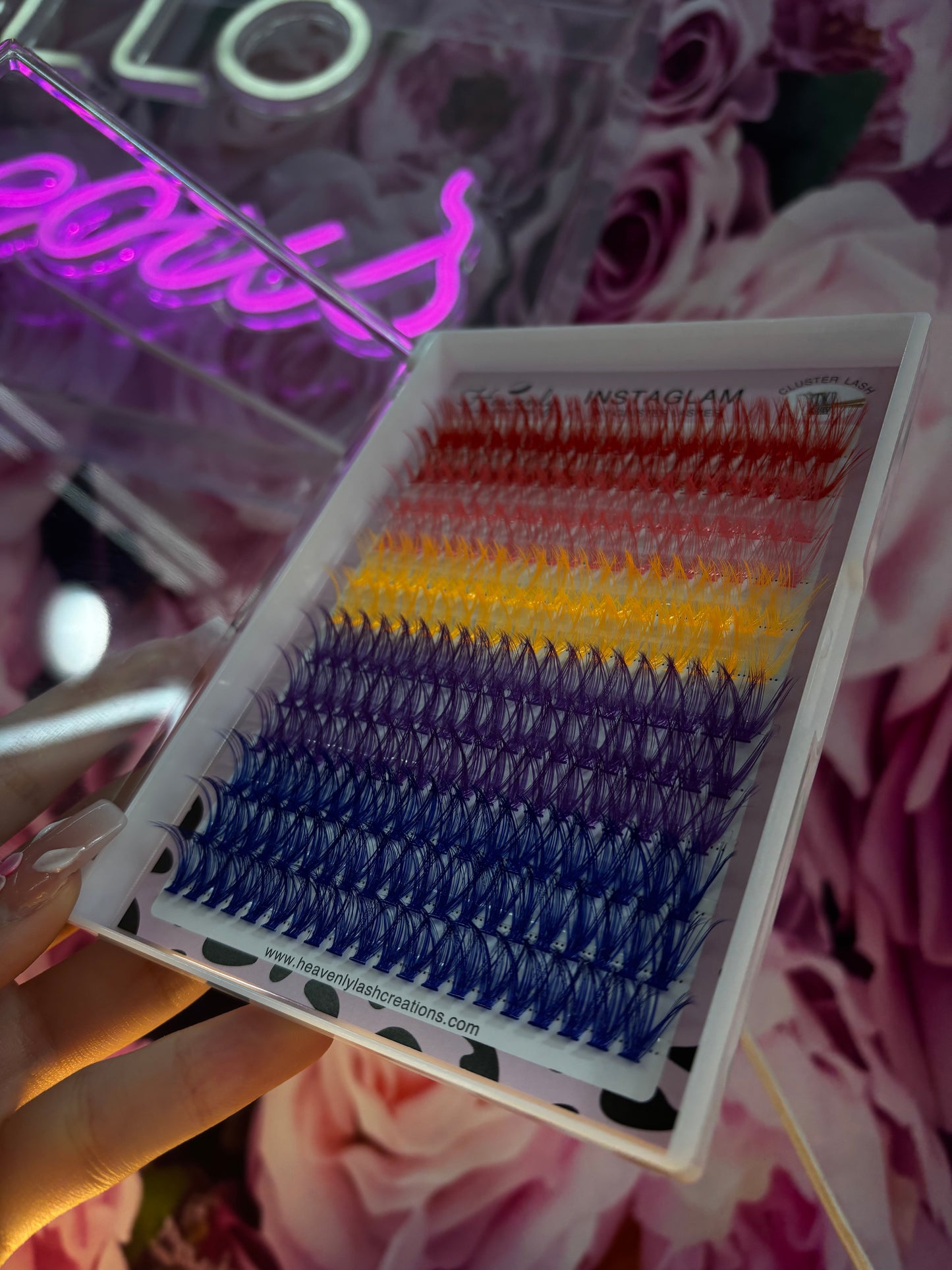 Colored Cluster Tray (40D D Curl 14mm)