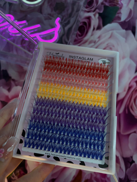 Colored Cluster Tray (40D D Curl 14mm)